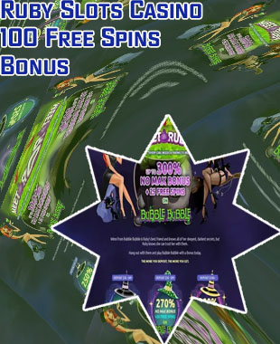 100 free spins ruby slots