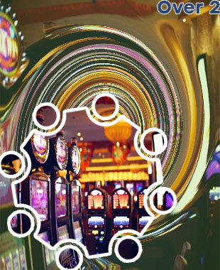 Playing slot machine at casino video
